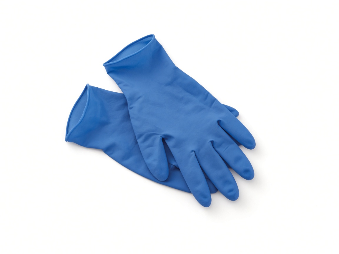 Blue powder-free nitrile gloves