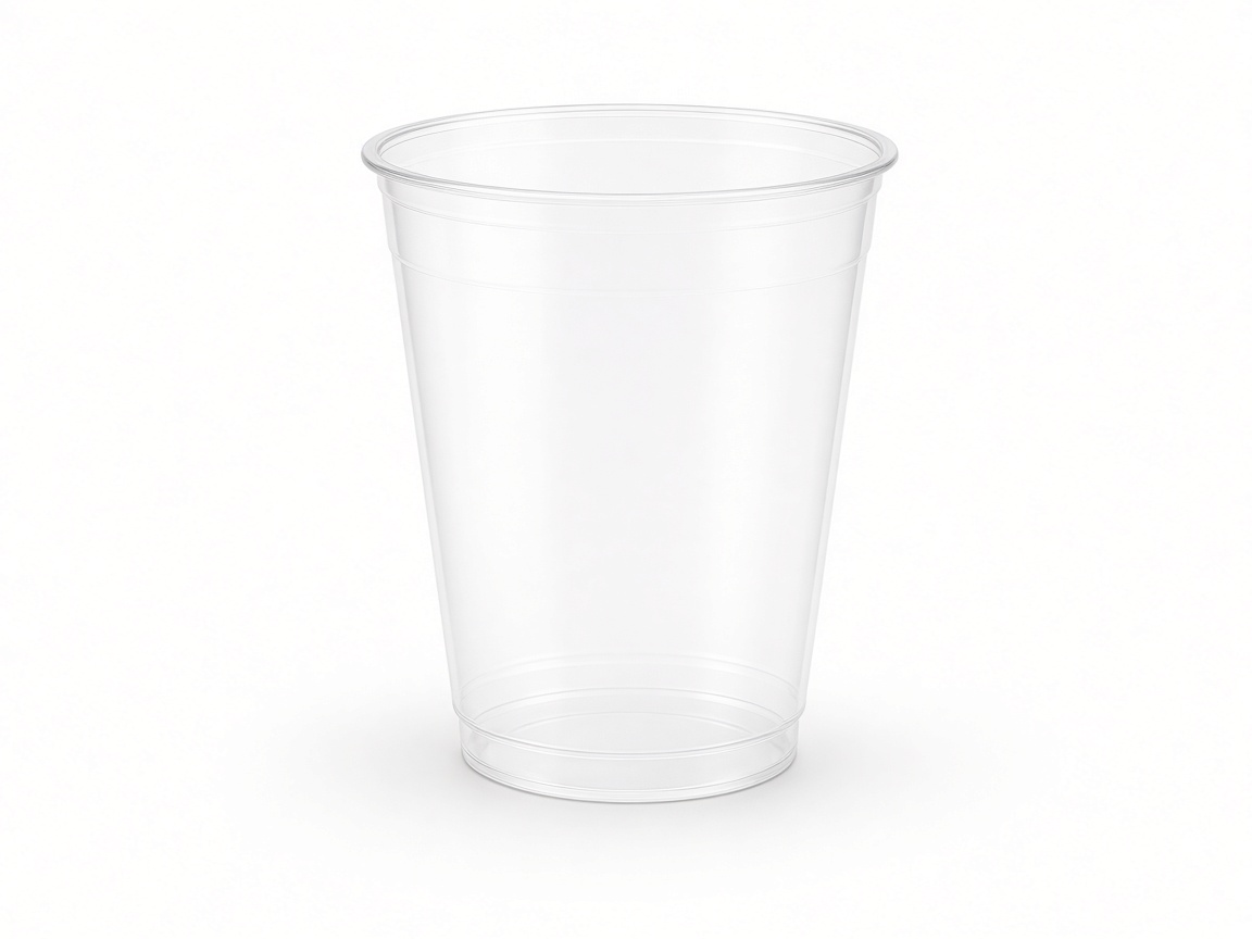 Clear plastic cup